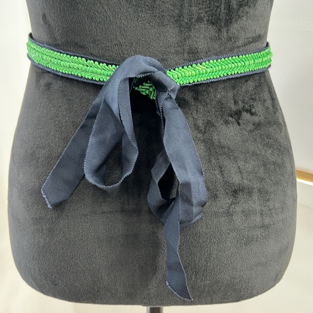 J. Crew Green and Blue Beaded Belt - Picture 2 of 4